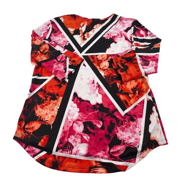 N Touch Womens Floral Geometric Medium Tunic Top Polyester/Spandex Blend - Picture 5 of 6